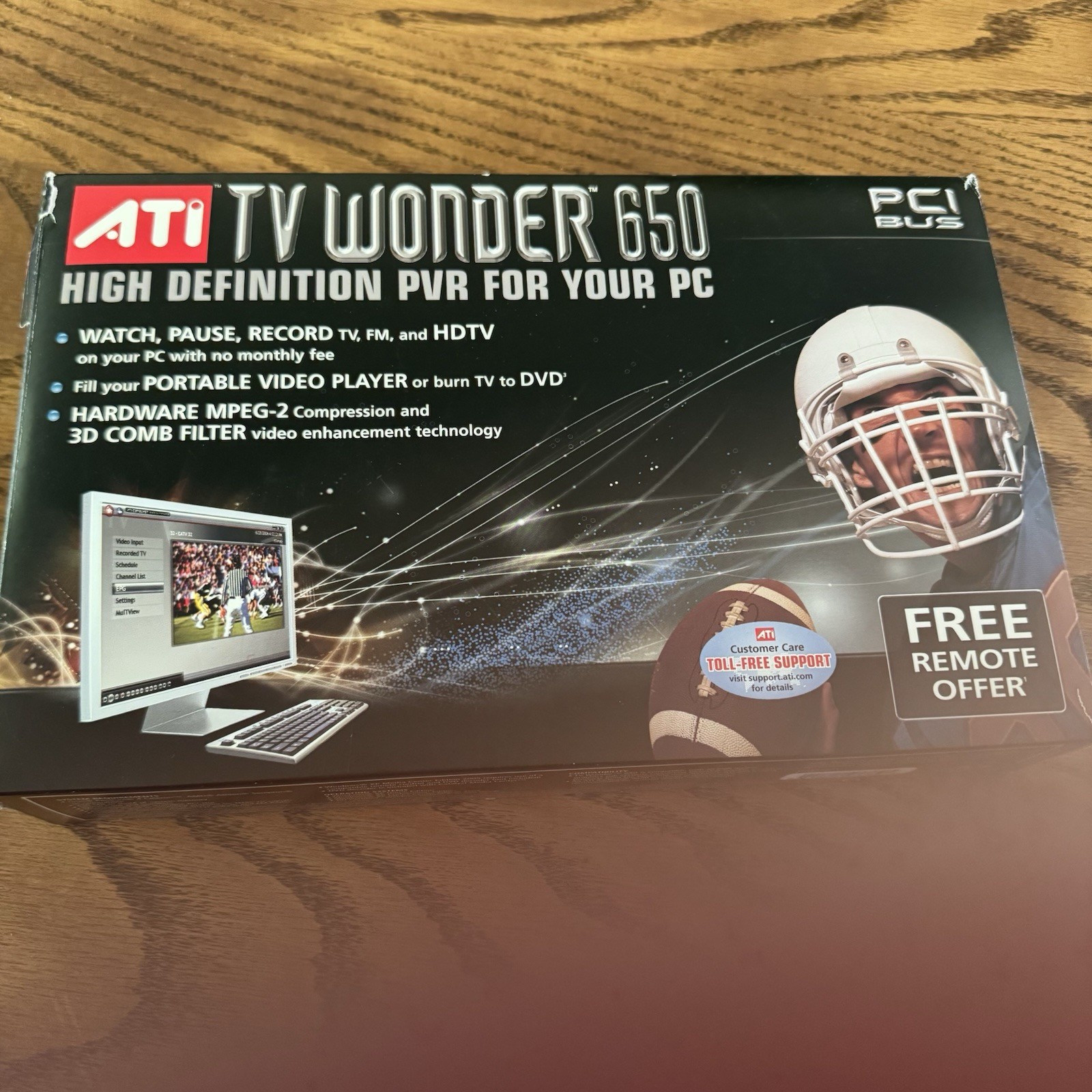 ATI 100-715331 PCI TV Wonder 650 High Definition Personal Video Recorder NOB