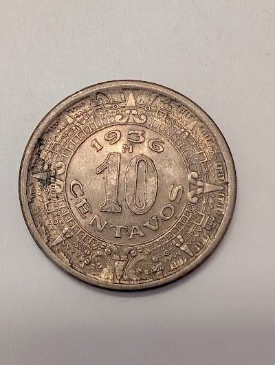 1936 - 10 CENTAVOS - MEXICO - ANG 76