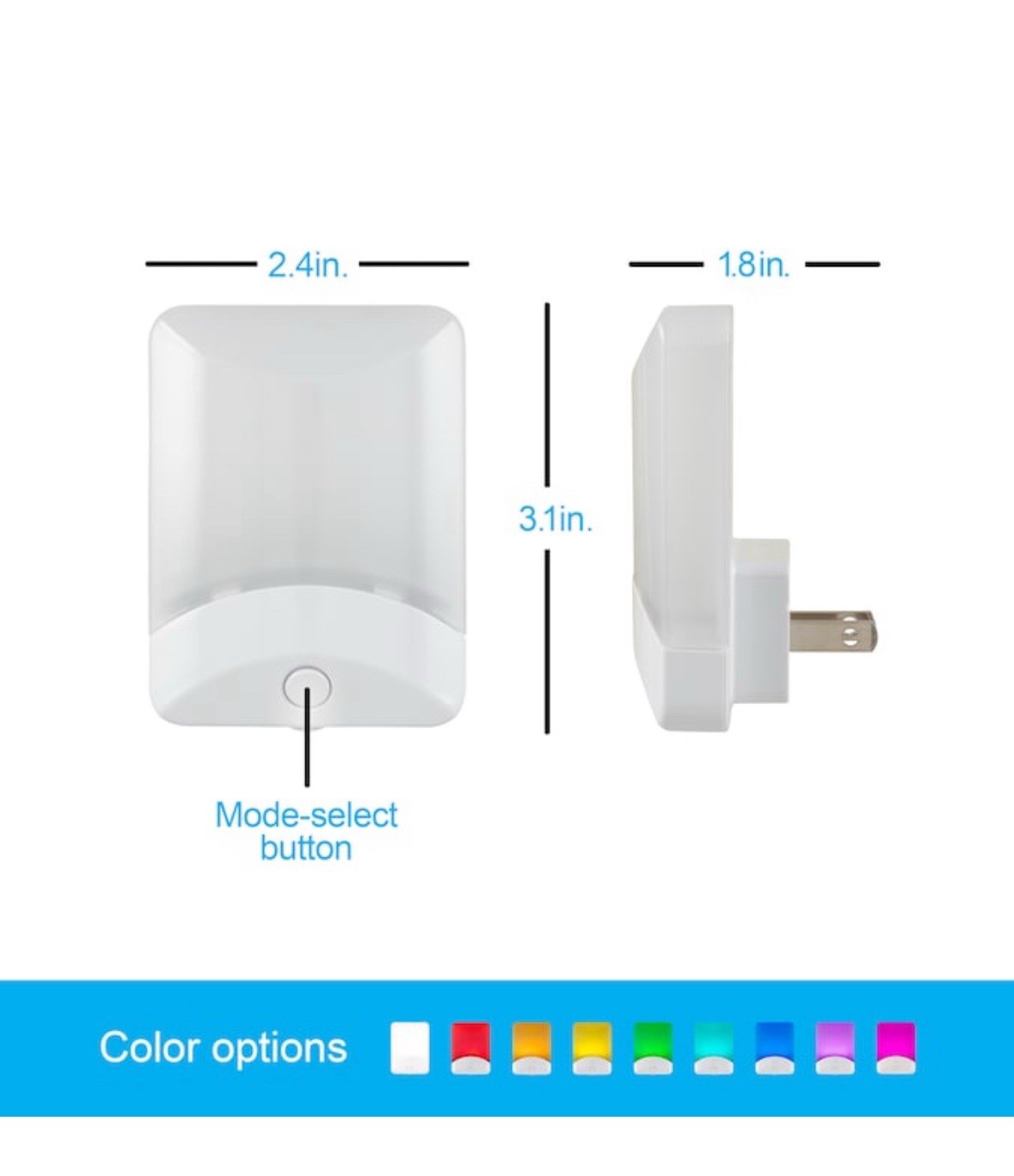 (4) ENBRIGHTENWhite LED Auto On/ Off Night Light