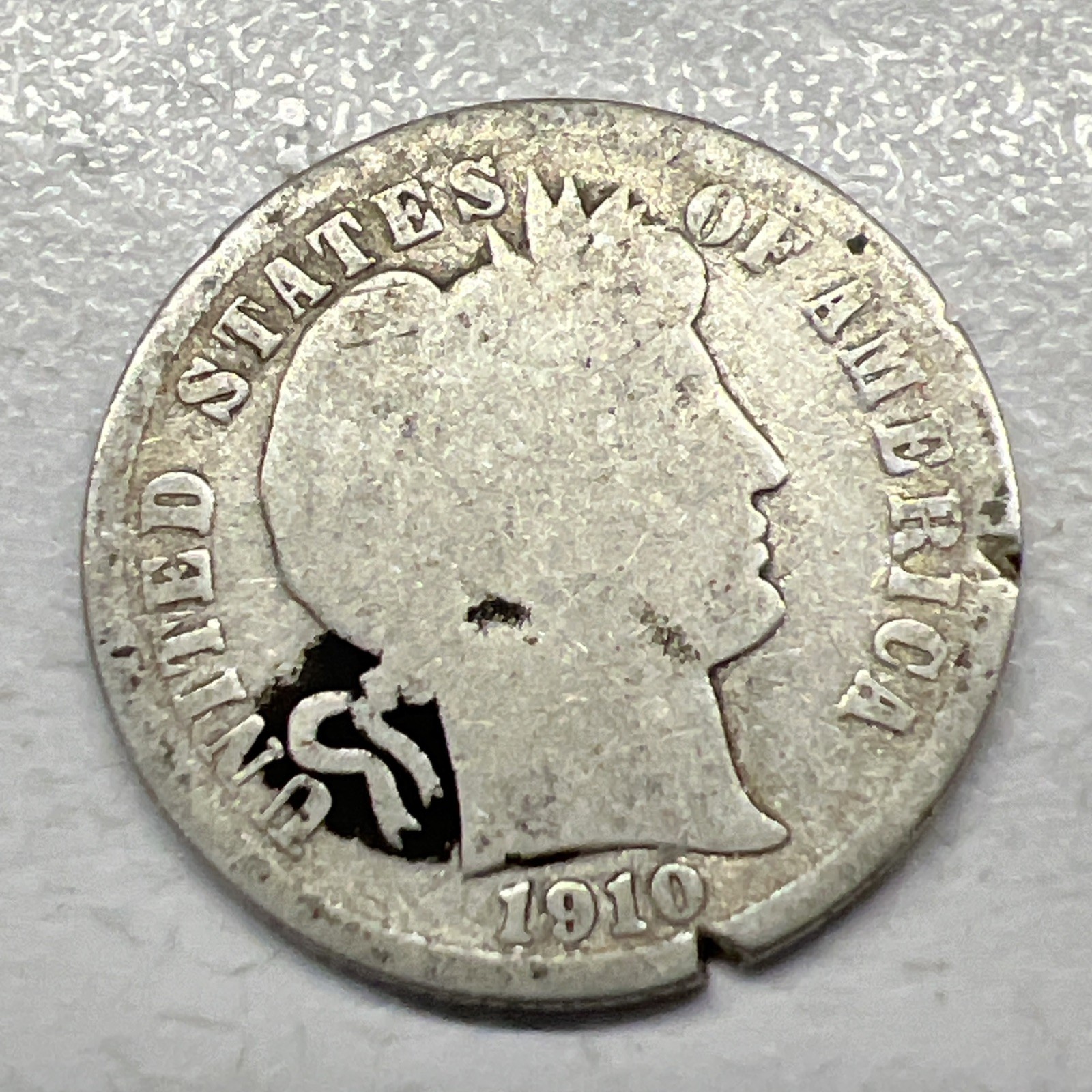 1910-D Barber Liberty Head Dime 90% silver Actual coin Worth To Fill A Spot