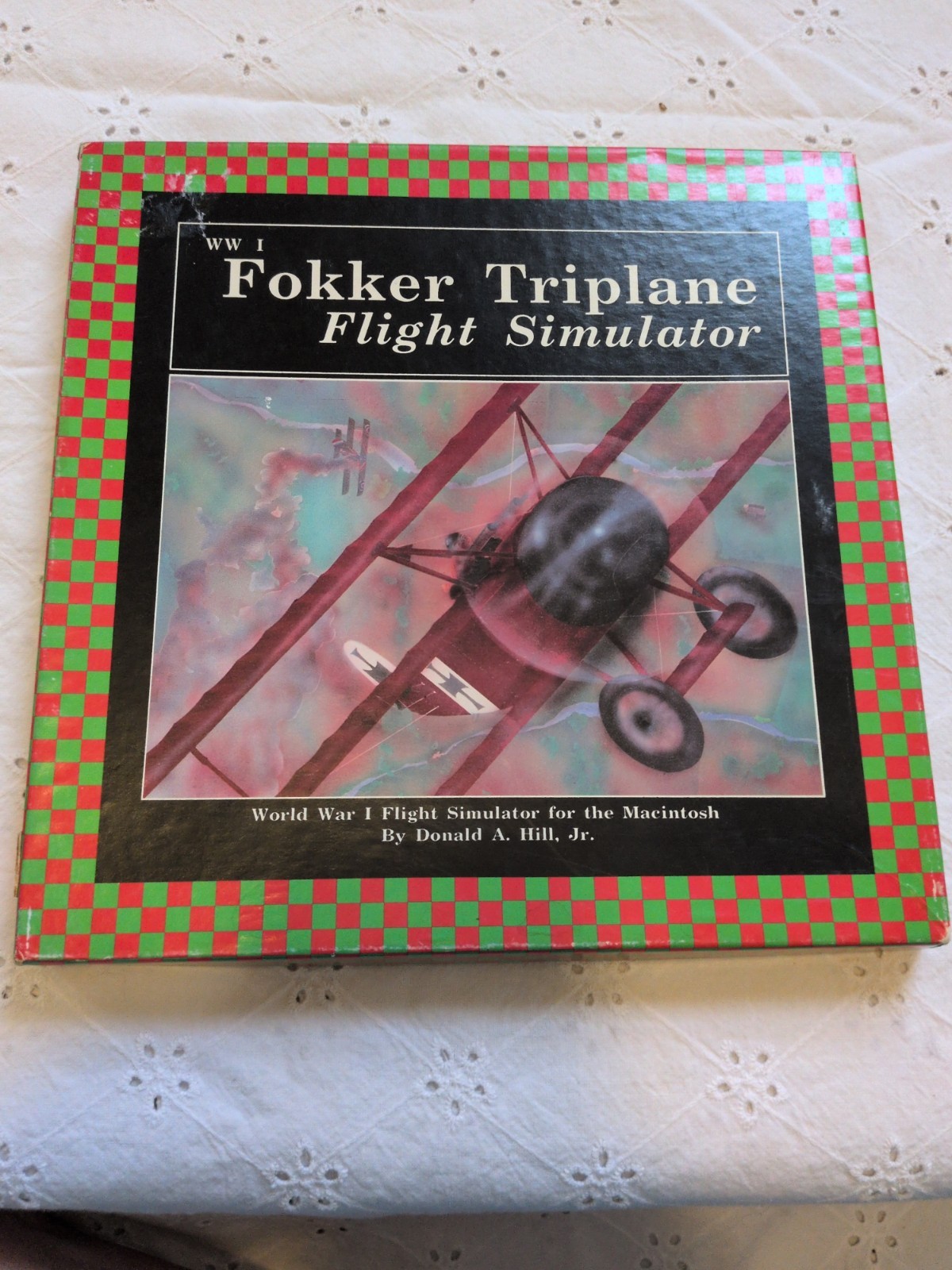 Fokker Triplane FLIGHT SIMULATOR  Bullseye 1985 Apple/MAC Airplane Computer Game