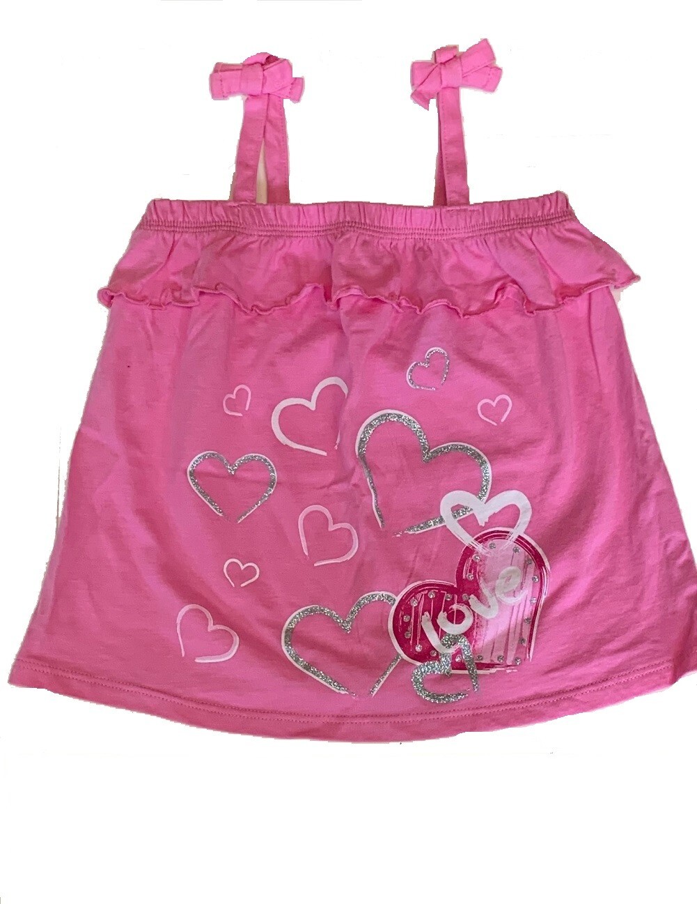 Greendog baby Toddler Girls Love Hearts Tops Pink 24Mos