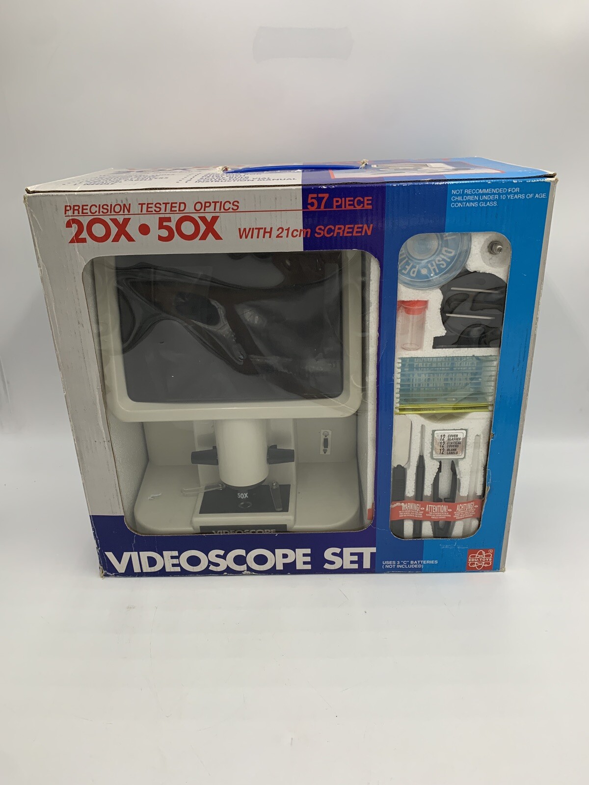 Edu-toys Videoscope Set 57 Pieces Precision Optics Open Box Damaged Box (Photos)