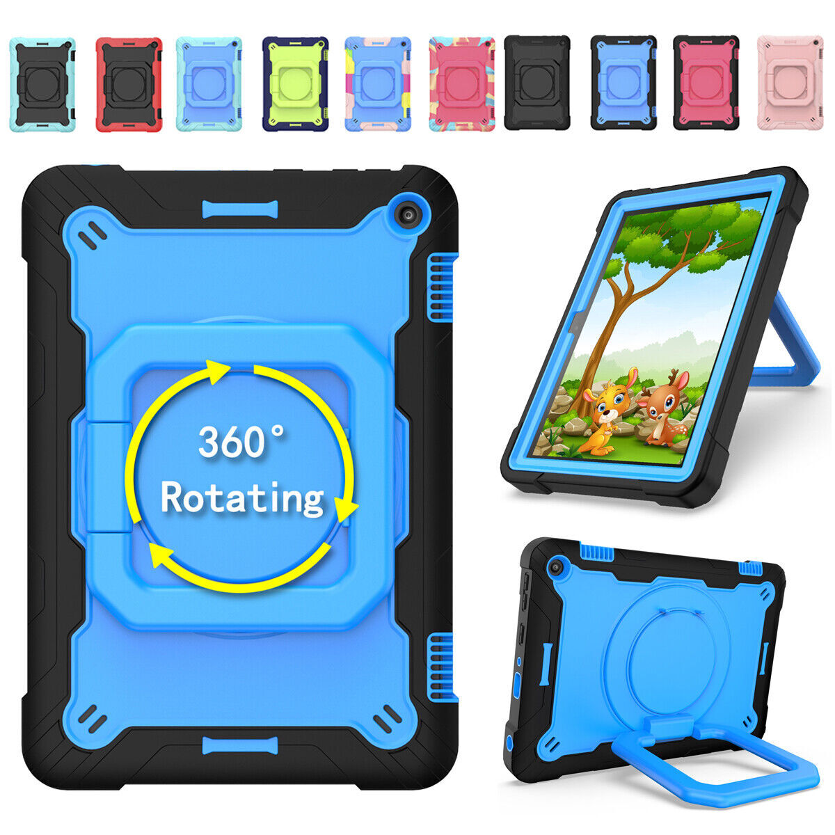 For Amazon Fire HD 8 Plus/ HD 8 2020 10th Gen 8" Tablet Case Protective Cover