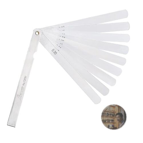 Shinwa Sokutei Thickness Gauge Set C 150mm 9-Blade Silver Precision Tool New