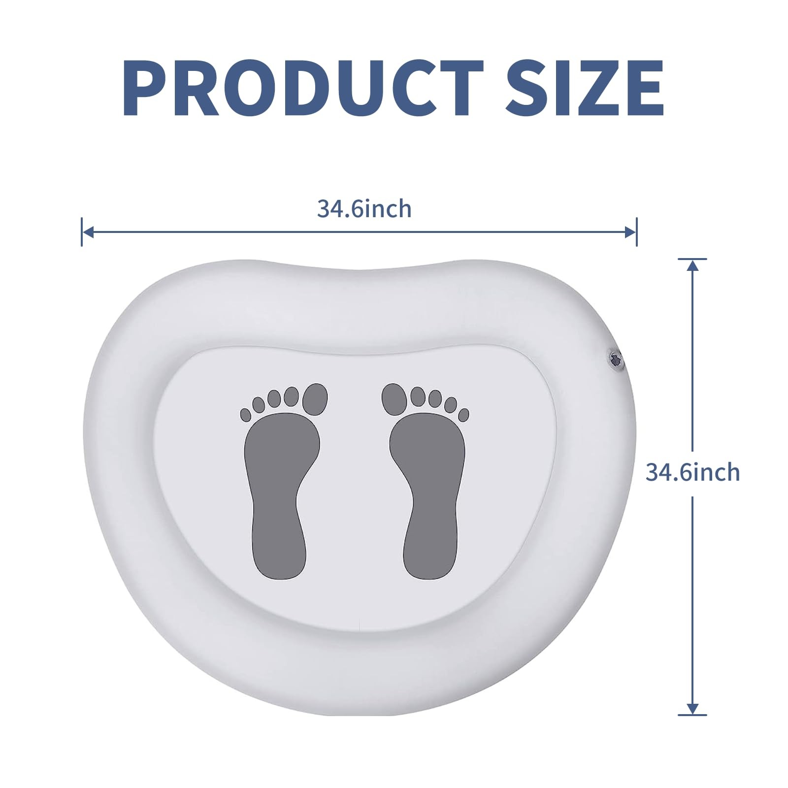 Inflatable Pool Foot Bath Basin, Foot Soaking Bath Basin Foot Bath for Pool E...