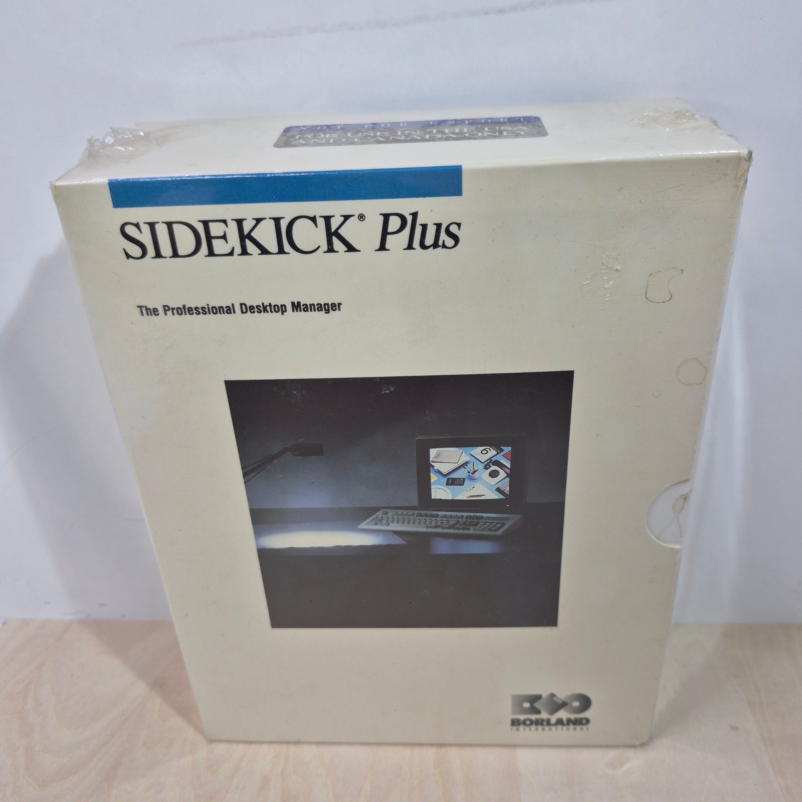 Borland Sidekick Plus Pro Desktop Manager Vintage PC Software DOS Sealed