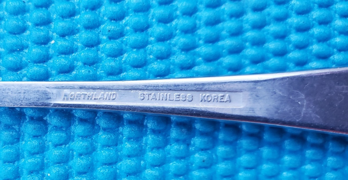 4-Oneida Northland Japan BEEFEATER POST ROAD TEASPOONS 6 1/8"