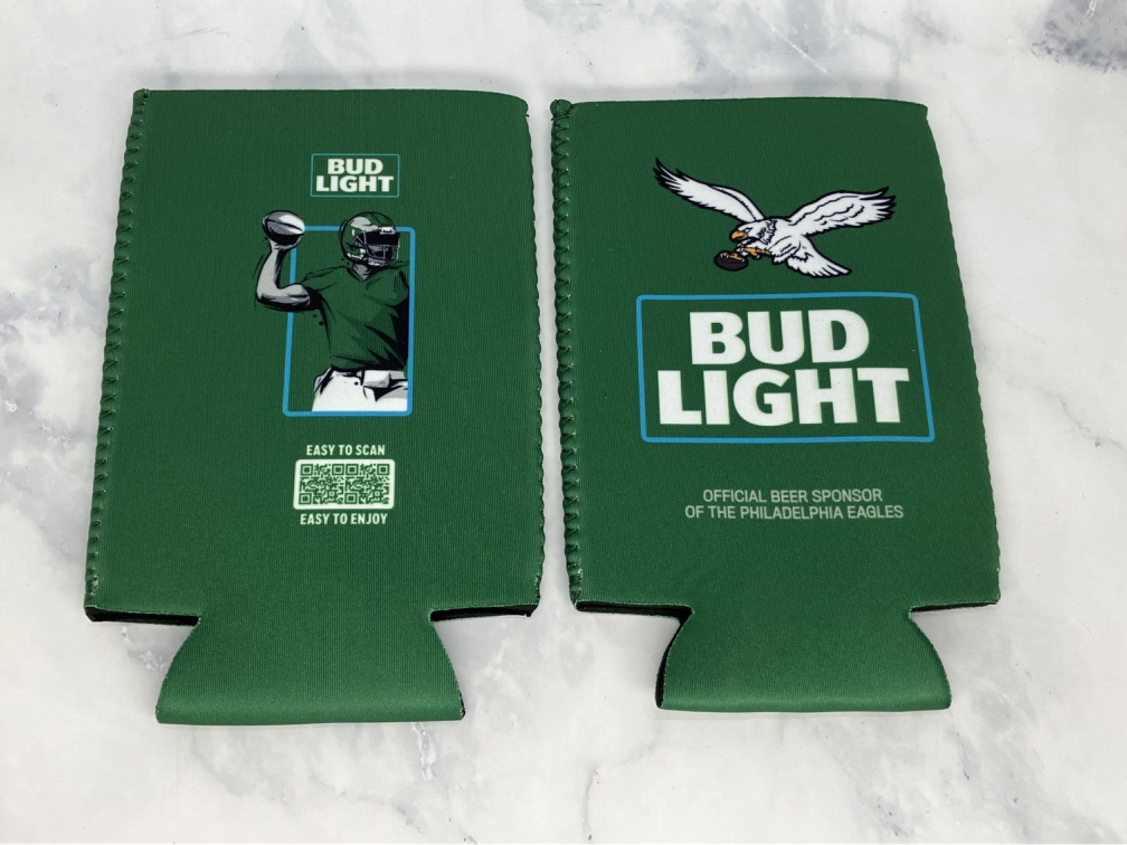 PHILADELPHIA EAGLES KELLY GREEN CAN COOLER COOZIE KOOZIE SGA 10/22/23 BUD LIGHT