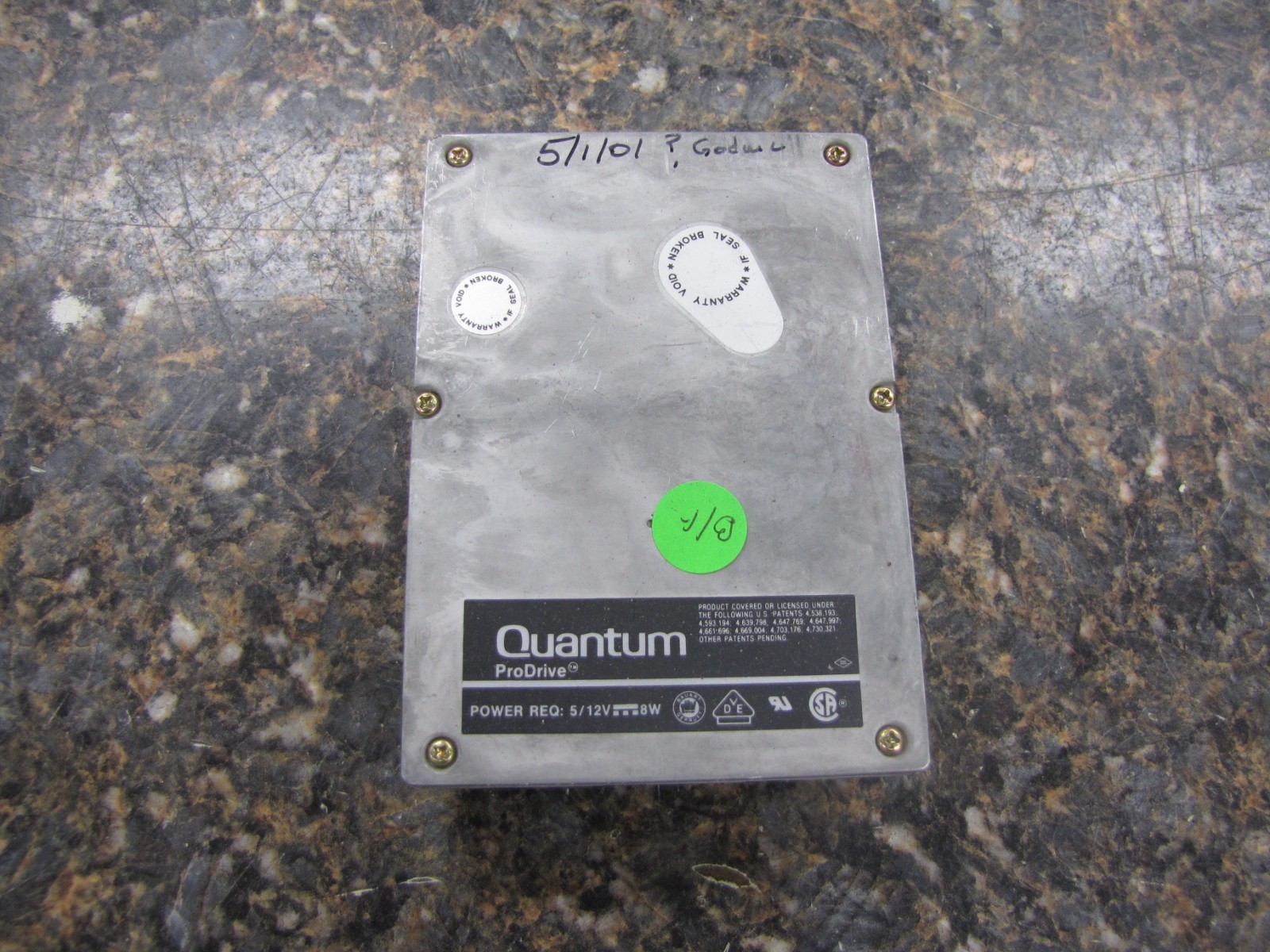 QUANTUM PRODRIVE APPLE Hard Drive Apple 80 S 980-80-9402 AS-IS