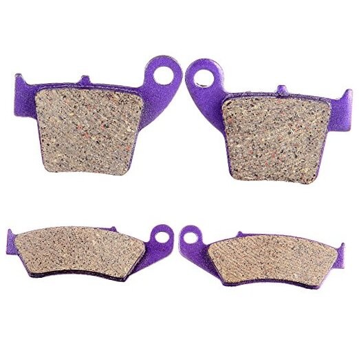 Brake Pads Fits for Honda CR125R CR250 CR250R 2002-2007, Carbon Fiber Material