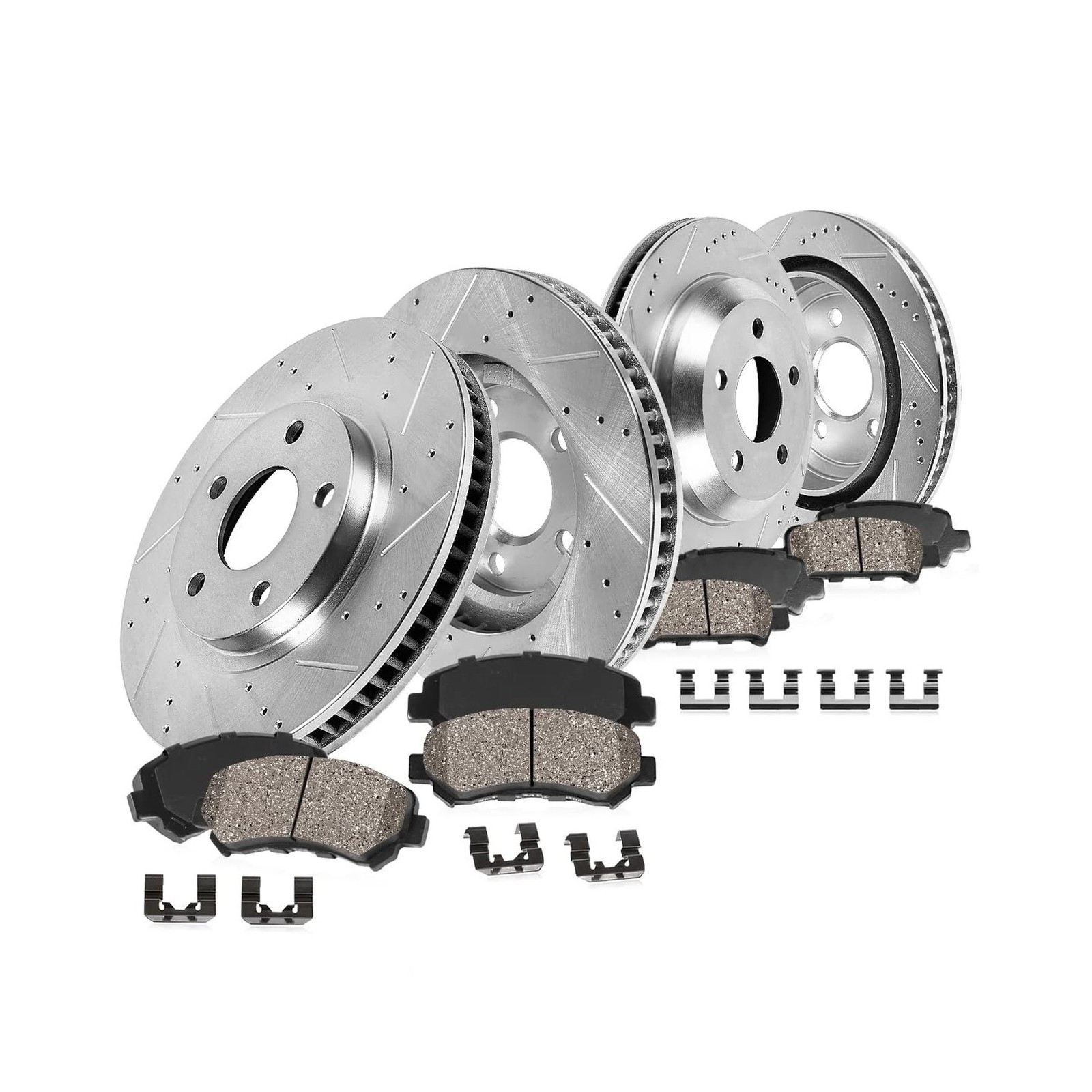Callahan Brake Parts Front and Rear Brake Kit For Malibu 2016-20 - ...