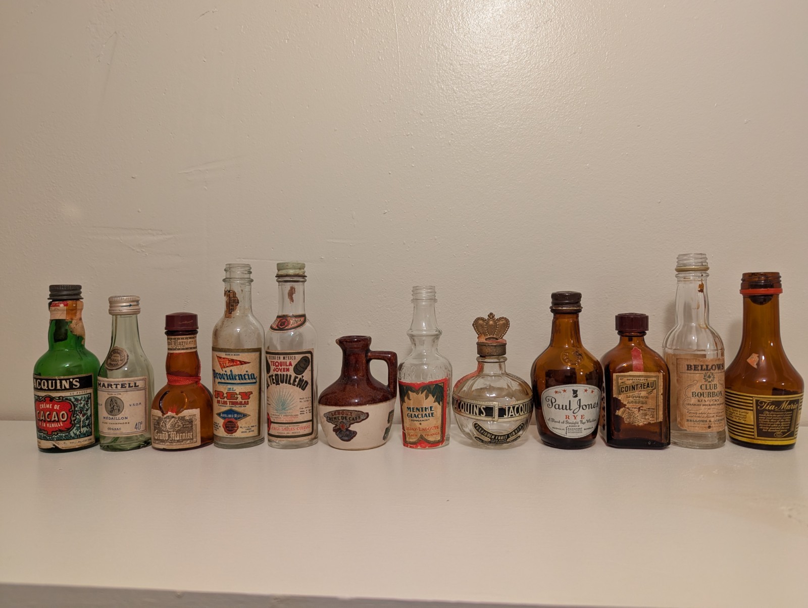Vintage Minature Liquor Bottles From The '50s And '60s