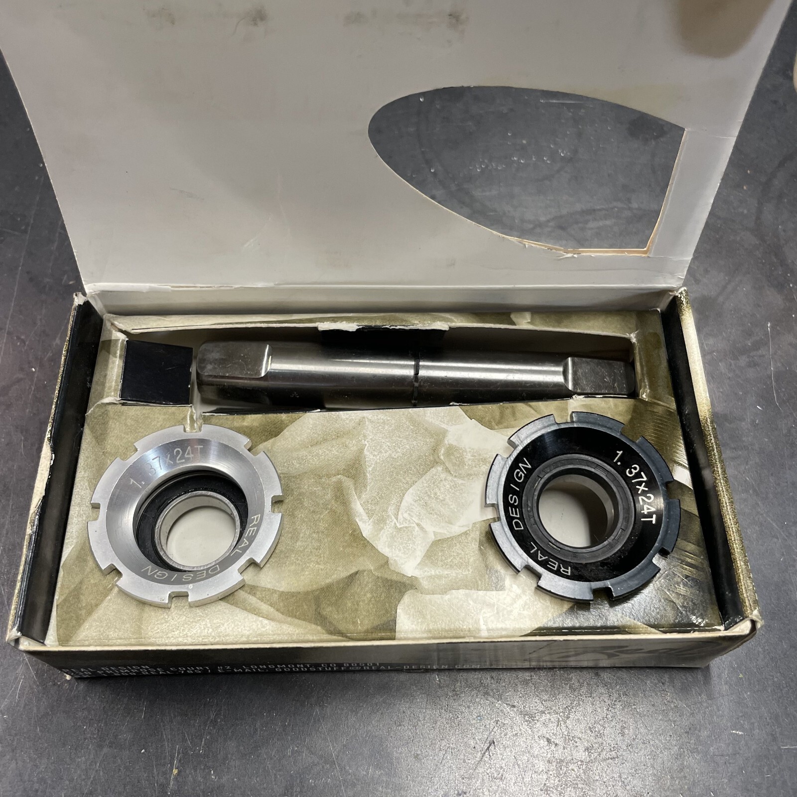 Vintage Real Ultimate Titanium Crankcase/Bottm Bracket - 110mm - 1.37 x 24 - New