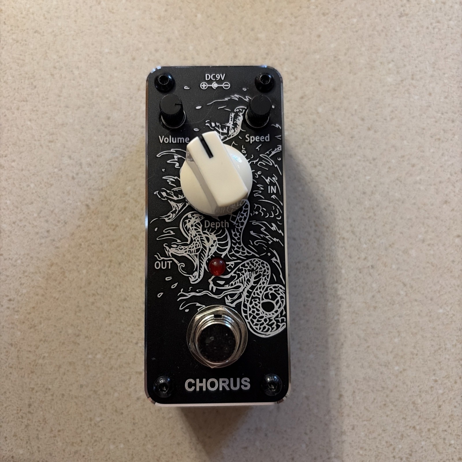 Sondery Chorus Pedal for Guitars, Mini Analogue Effect