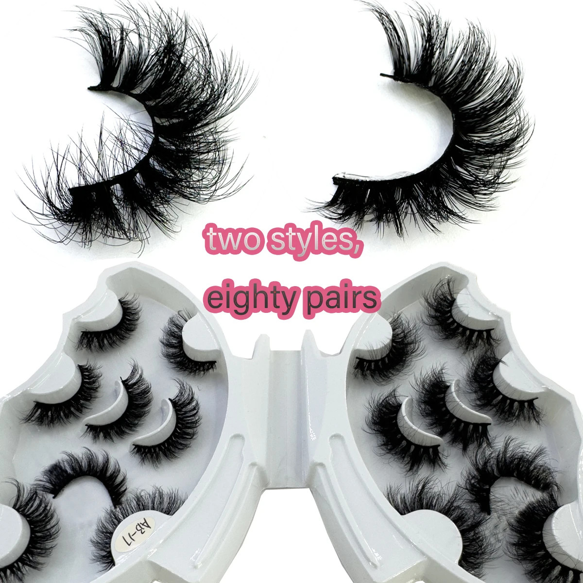 8 pairs 3D artificial mink eyelashes soft false eyelashes crossed mess