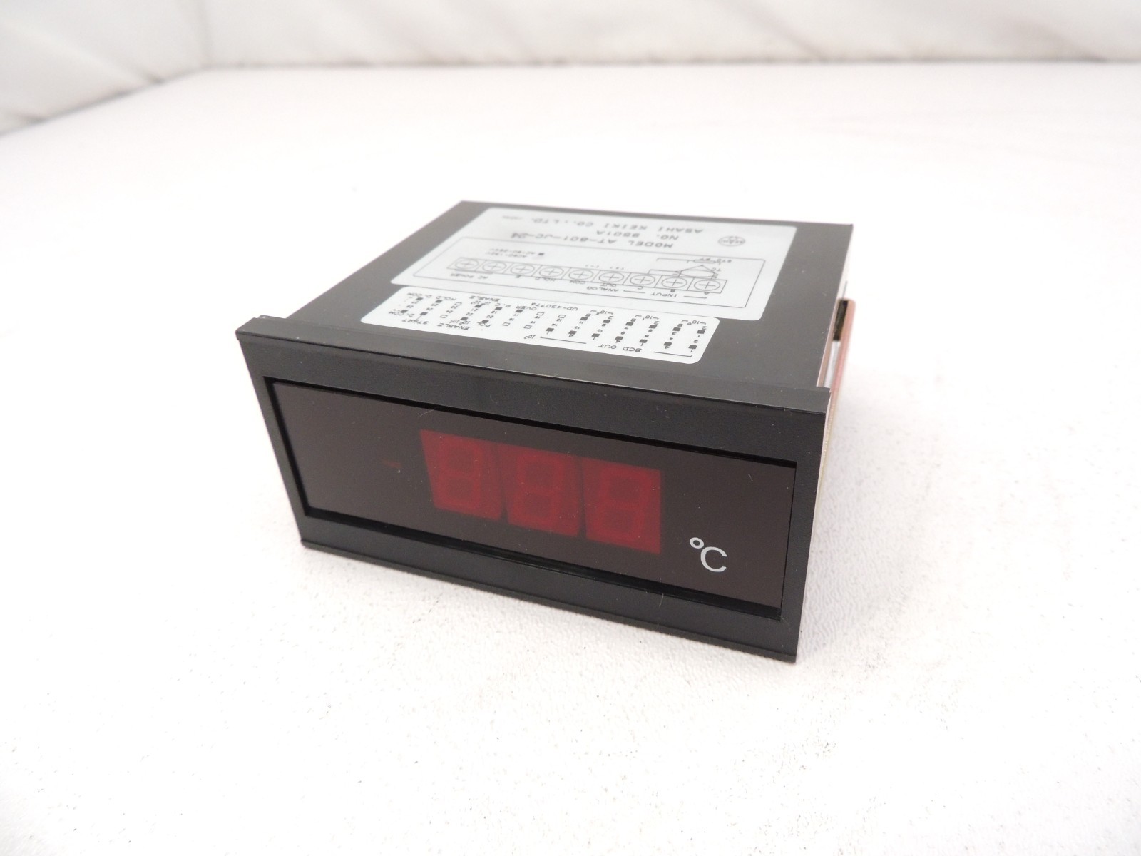 New Unused ASAHI KEIKI AT-801-JC-24 3 Digit C Temperature Meter AC 180-264V