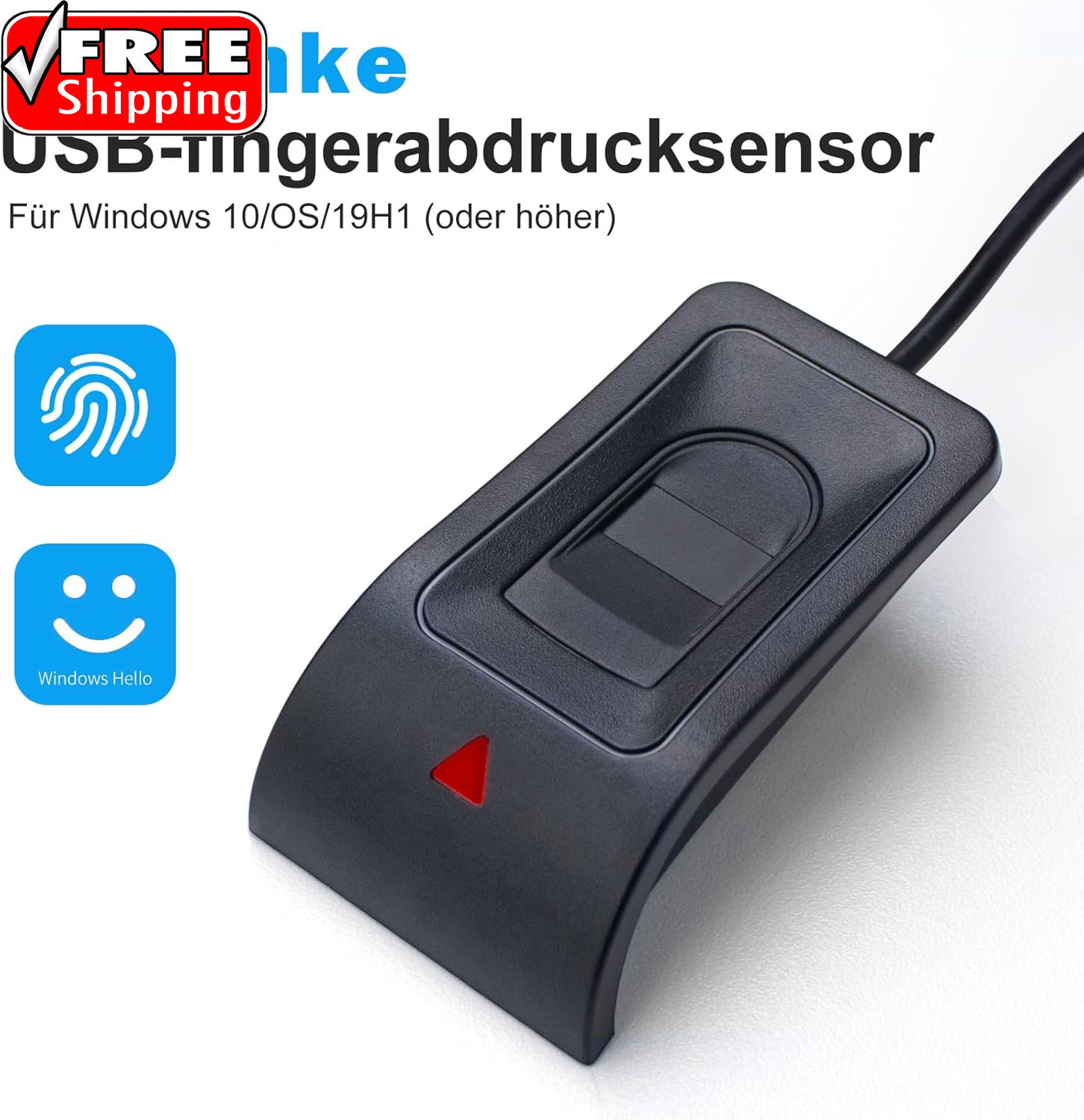 USB Finger print Reader Finger print for Windows10/11, Windows Hello Automatic D