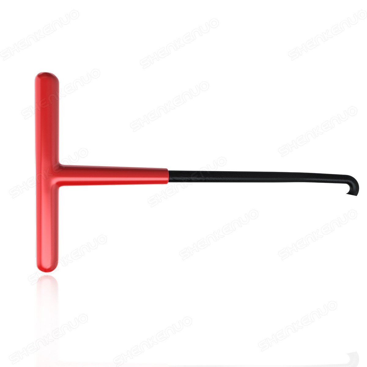 T-Shaped Exhaust Spring Puller with Rubber Grip - Essential Tool for Motorcycles