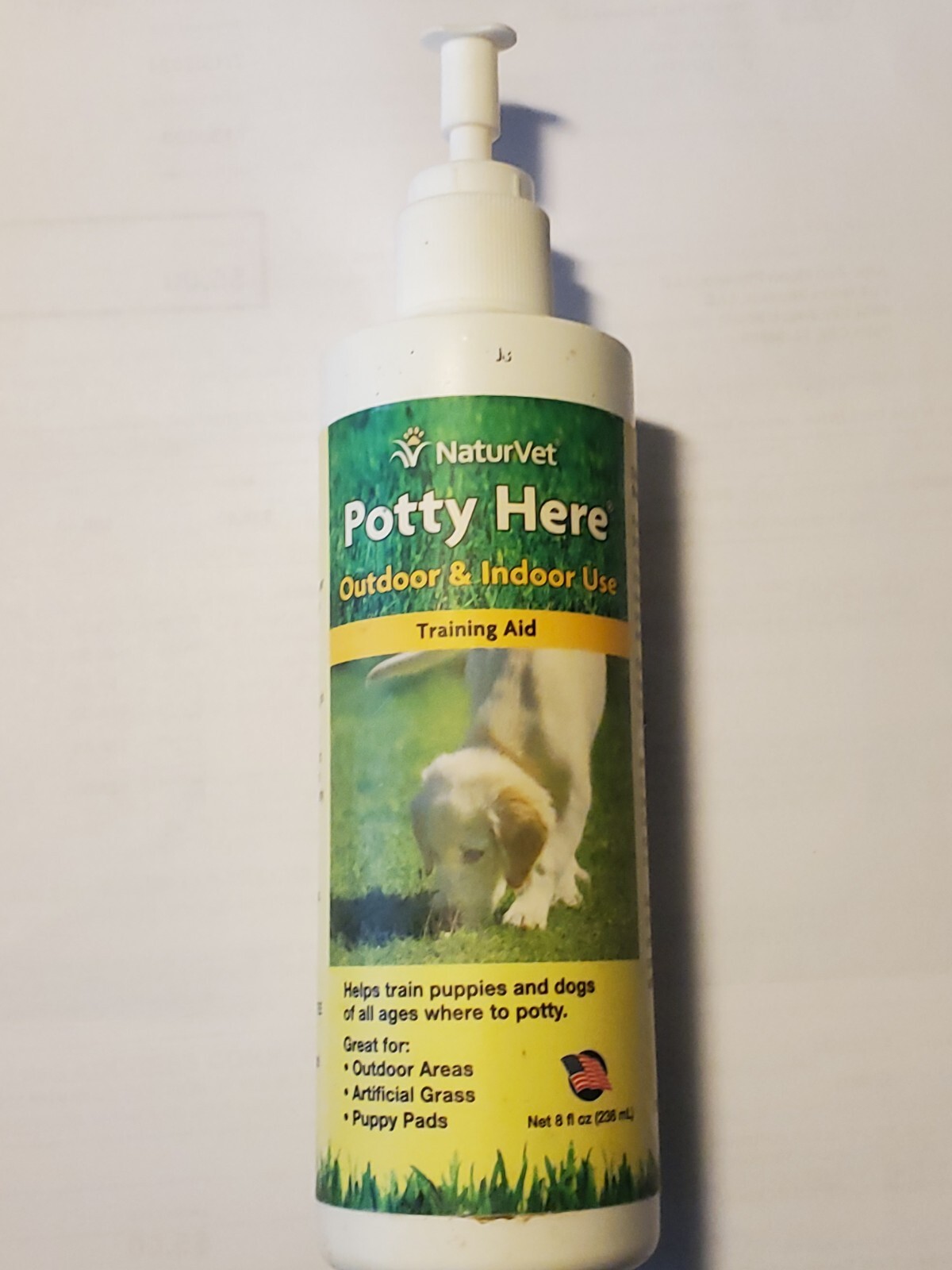 POTTY HERE Training Aid Dog Puppy Outdoor/Indoor Spray 8 oz Sale Helps Dog ResQ