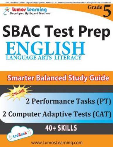 SBAC Test Prep: Grade 5 English Language Arts Literacy (ELA) Common Core  - GOOD