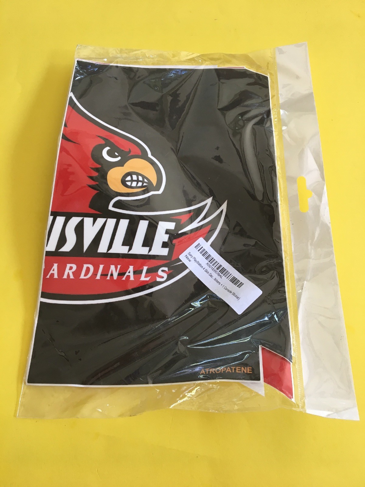 Vinyl Skin  And Stickers LOUISVILLE CARDINALS for Playstation 4 ~NEW