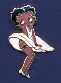 NOS BETTY BOOP HAT PIN LAPEL PIN TIE TAC BADGE #1530