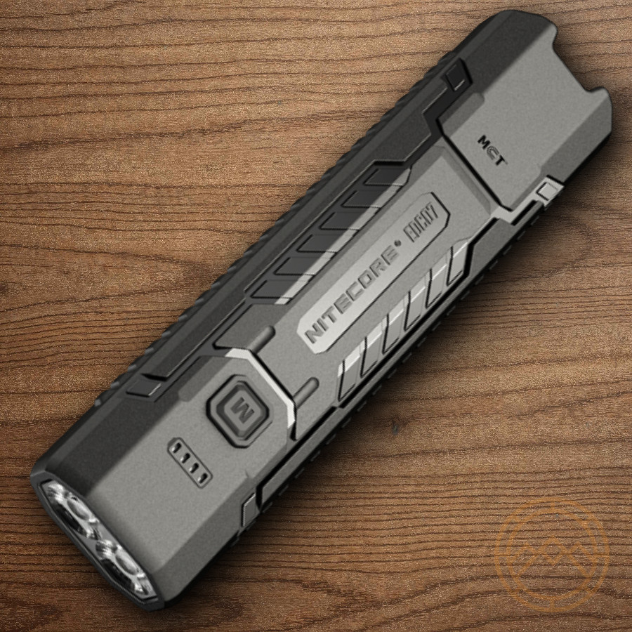 Nitecore EDC07 Flashlight Black Rechargeable Strobe SOS Resists Water/Impact