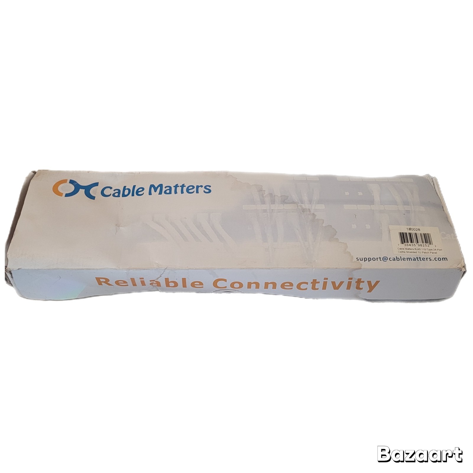 Cable Matters RJ-45 110-Type 24 port Cat6 1u Blank Patch Panel NEW