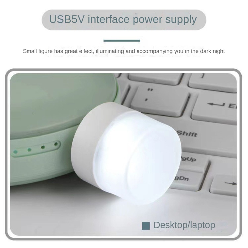 10Pcs USB Night Light USB Plug Computer Mobile LED Night Lamp, White Light P1L9