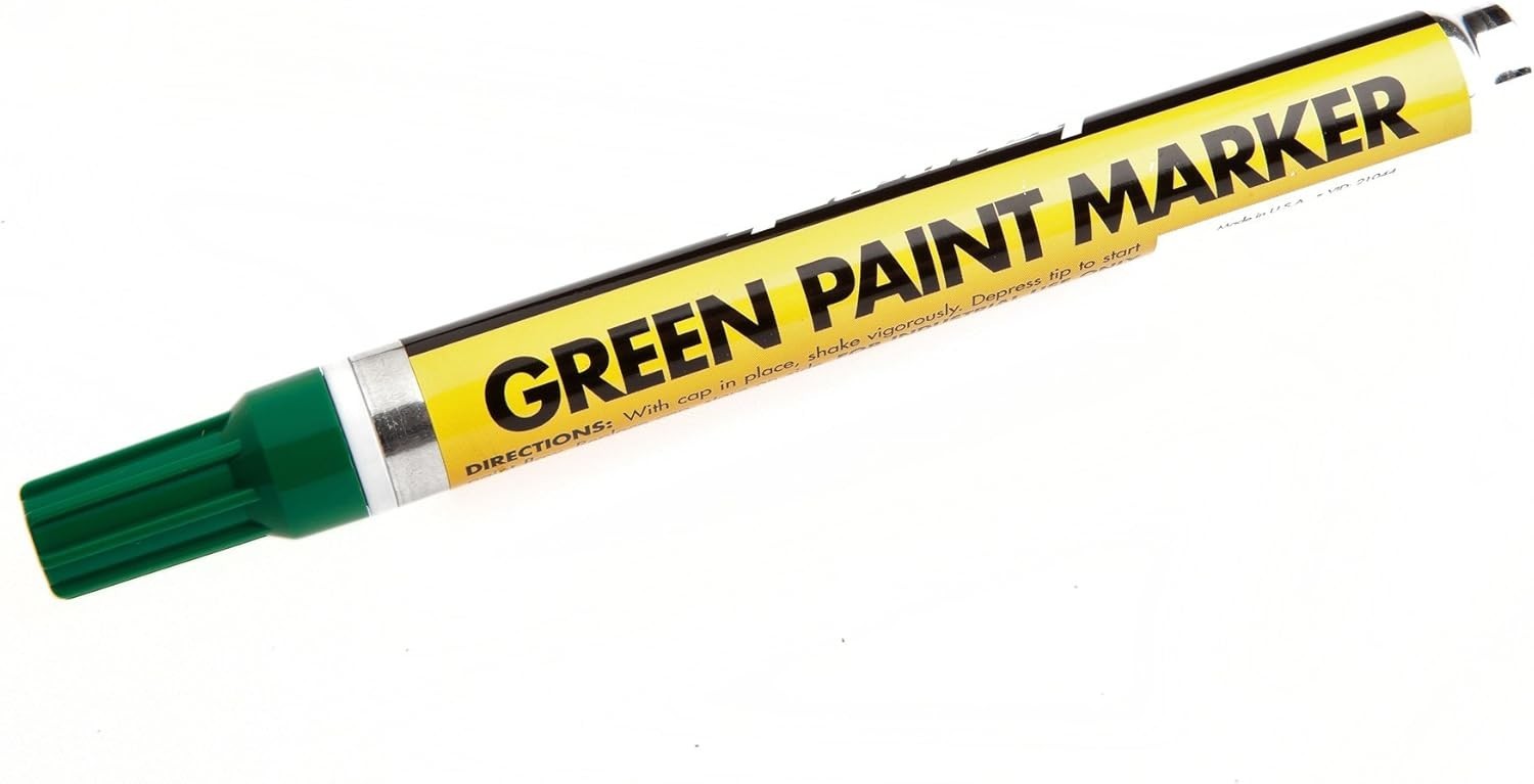Versatile Green Paint Marker - Quick-Drying, Permanent Ink for All Surfaces