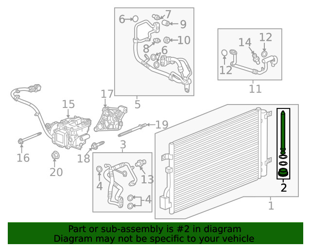 Genuine GM Air Conditioning Receiver and Dehydrator 23119408