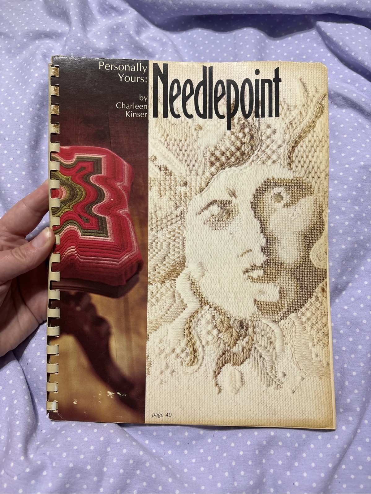1975 softcover book Personally Yours: Needlepoint by Charleen Kinser