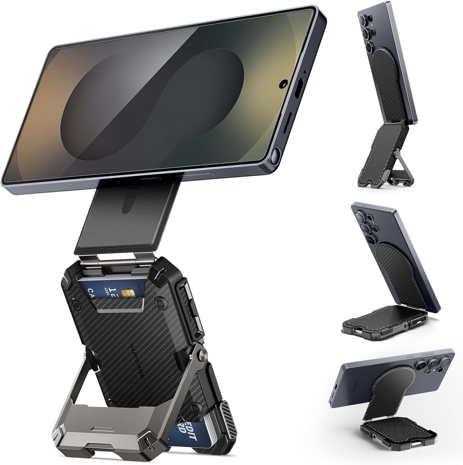 SUPCASE for MagSafe Wallet Magnetic Stand Phone Card Holder Tripod for GalaxyS25