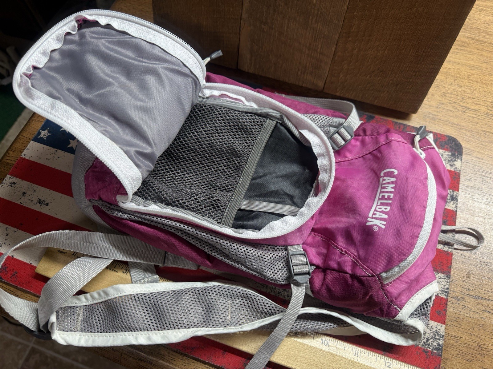 Camelbak Hydration Backpack Mini M.U.L.E. Kids Pack, No Water Bladder, Pink
