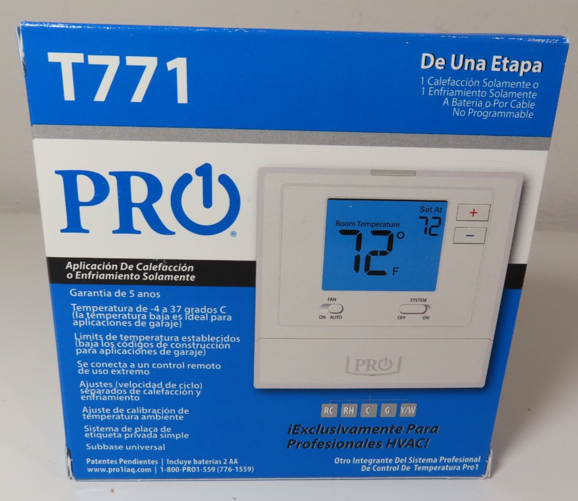 Pro1 T771 Heat or Cool Single Stage Thermostat - BRAND NEW