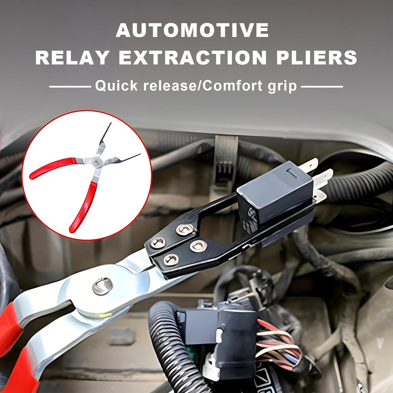 2PCS Relay and Fuse Removal Tool, Relay Puller Pliers Fuse Puller Tool Car El...
