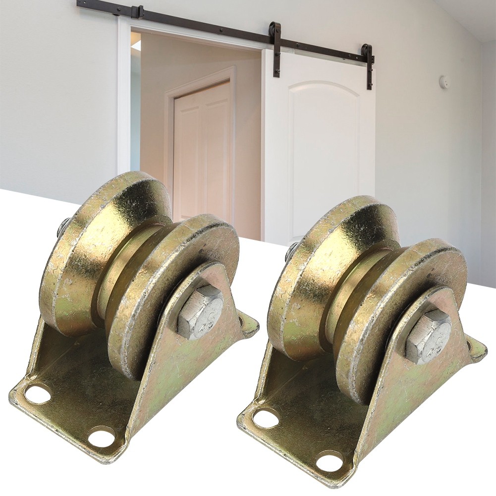2PCS Sliding Gate Roller Replacement Smooth Operation For Various Gates
