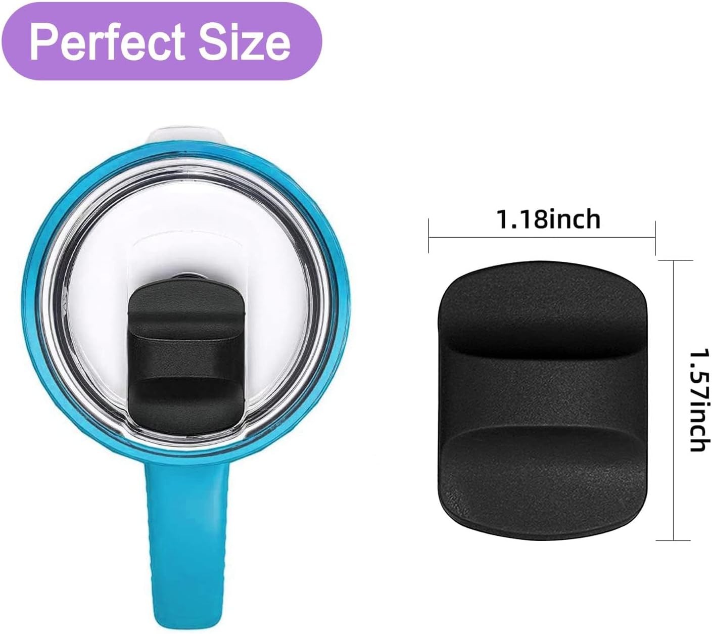 Magnetic Slider Replacement for Yeti Lids Black 10 30oz