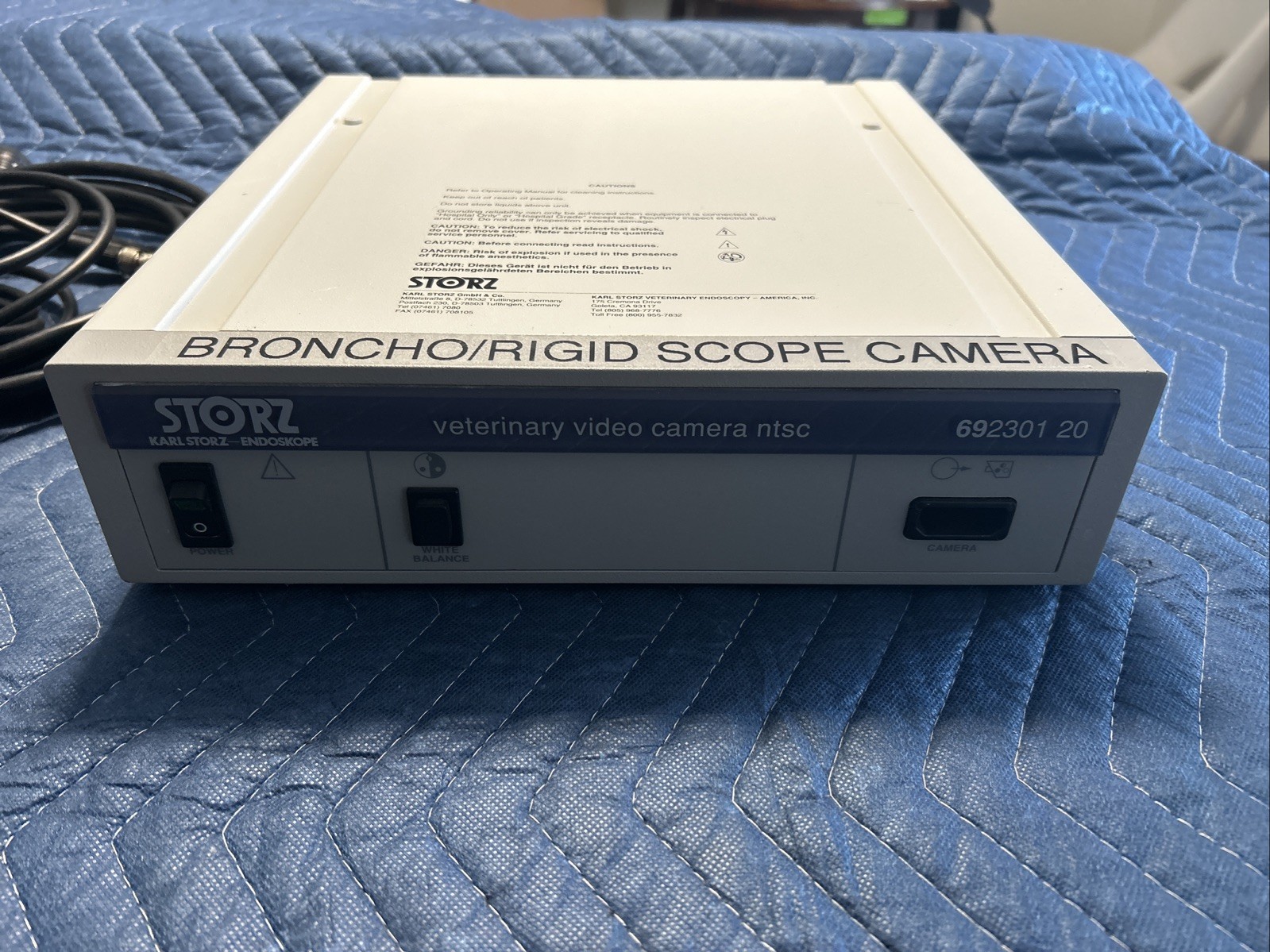 KARL STORZ 202101 20 TELECAM NTSC VIDEO CAMERA CONTROLLER