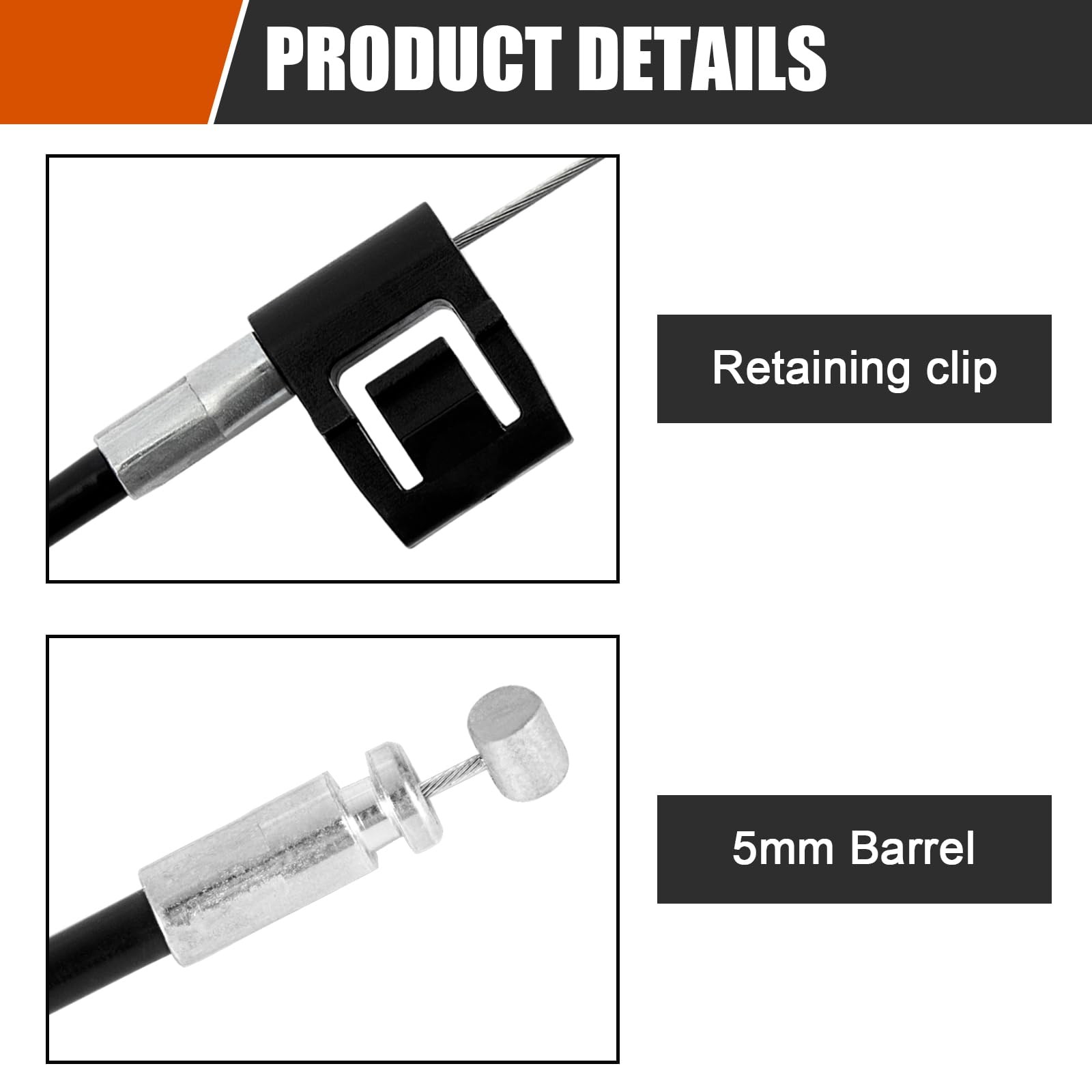 Komokeru Universal Recliner Cable Replacement - Sofa Couch Large, 2 Pcs