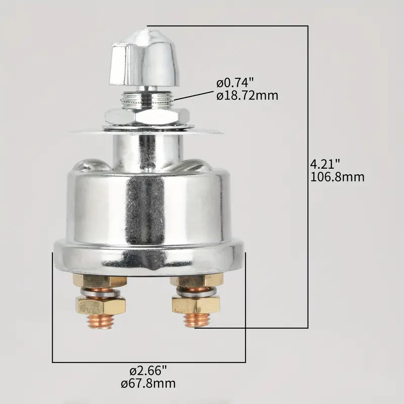 300A 12V High Current Master Battery Disconnect Switch Heavy Duty Power Cut Off