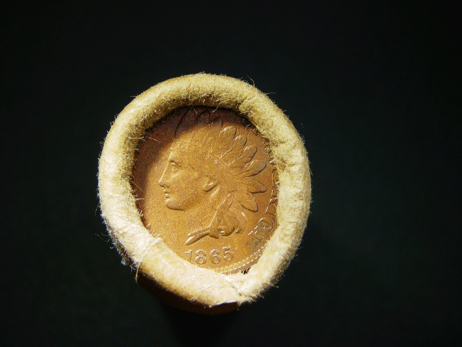 1865 INDIAN HEAD PENNY 1891 SILVER LIBERTY DIME BANK OF ROCK RIVER WYOMING R-344