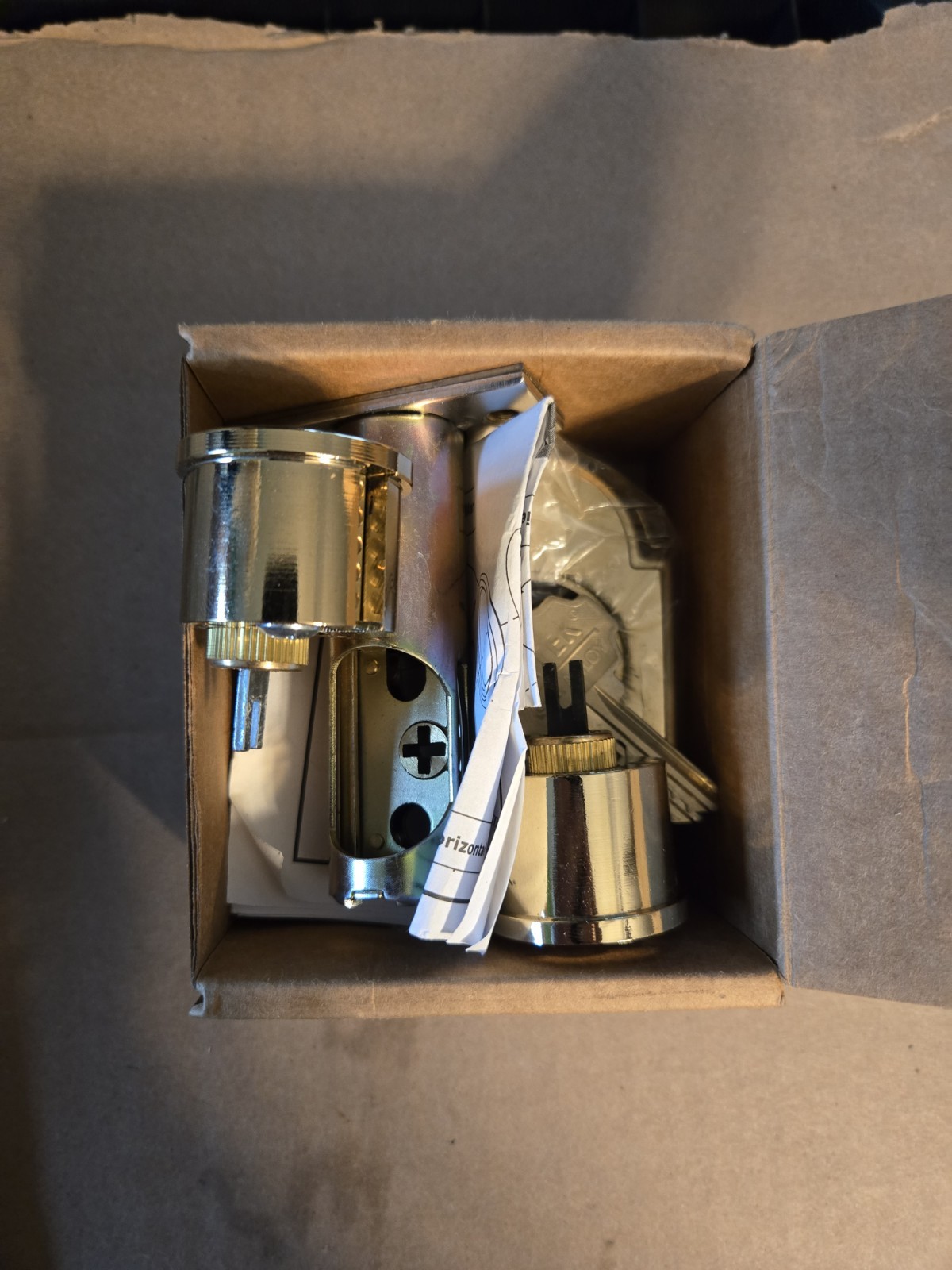 Emtek 8366-US3 Double Cylinder Arched Deadbolt in Polished Brass