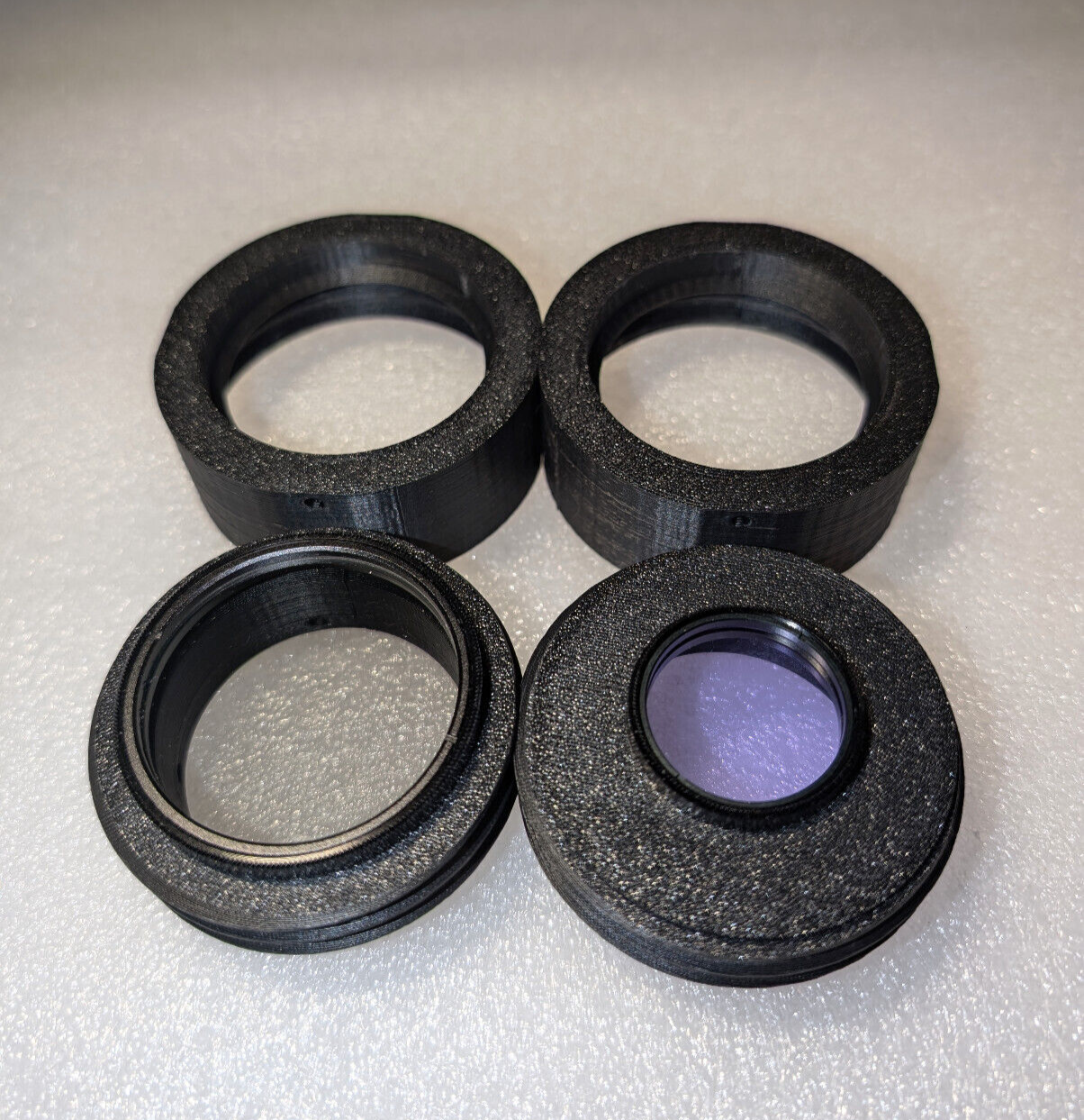 PETG _ ZWO Seestar S50 Smart Telescope Filter Holder for 2" M28 and 1.25" M28.5