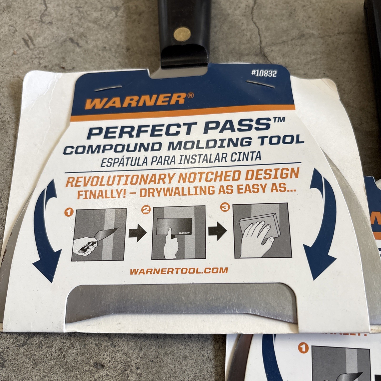 🔥2 COUNT🔥 Warner Manufacturing 10832 Perfect Pass, Drywall Taping Knife