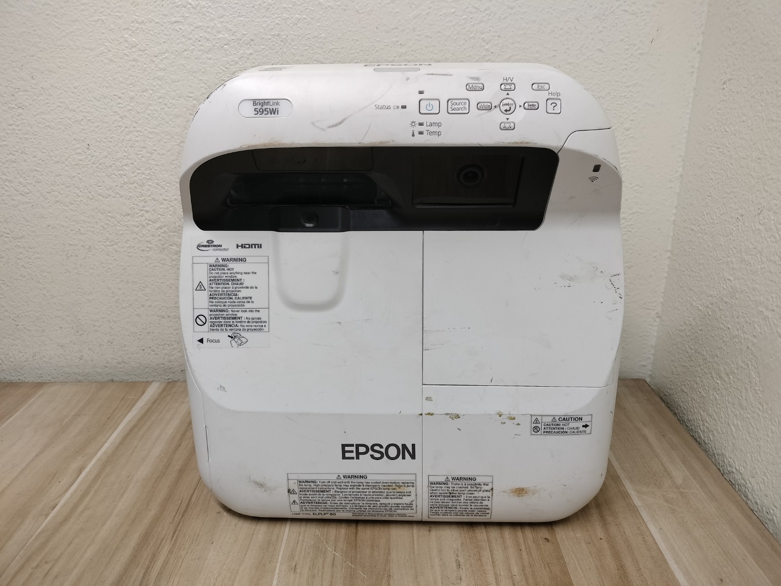 Epson BrightLink 595Wi H599A WXGA LCD Projector - 194 Lamp Hours