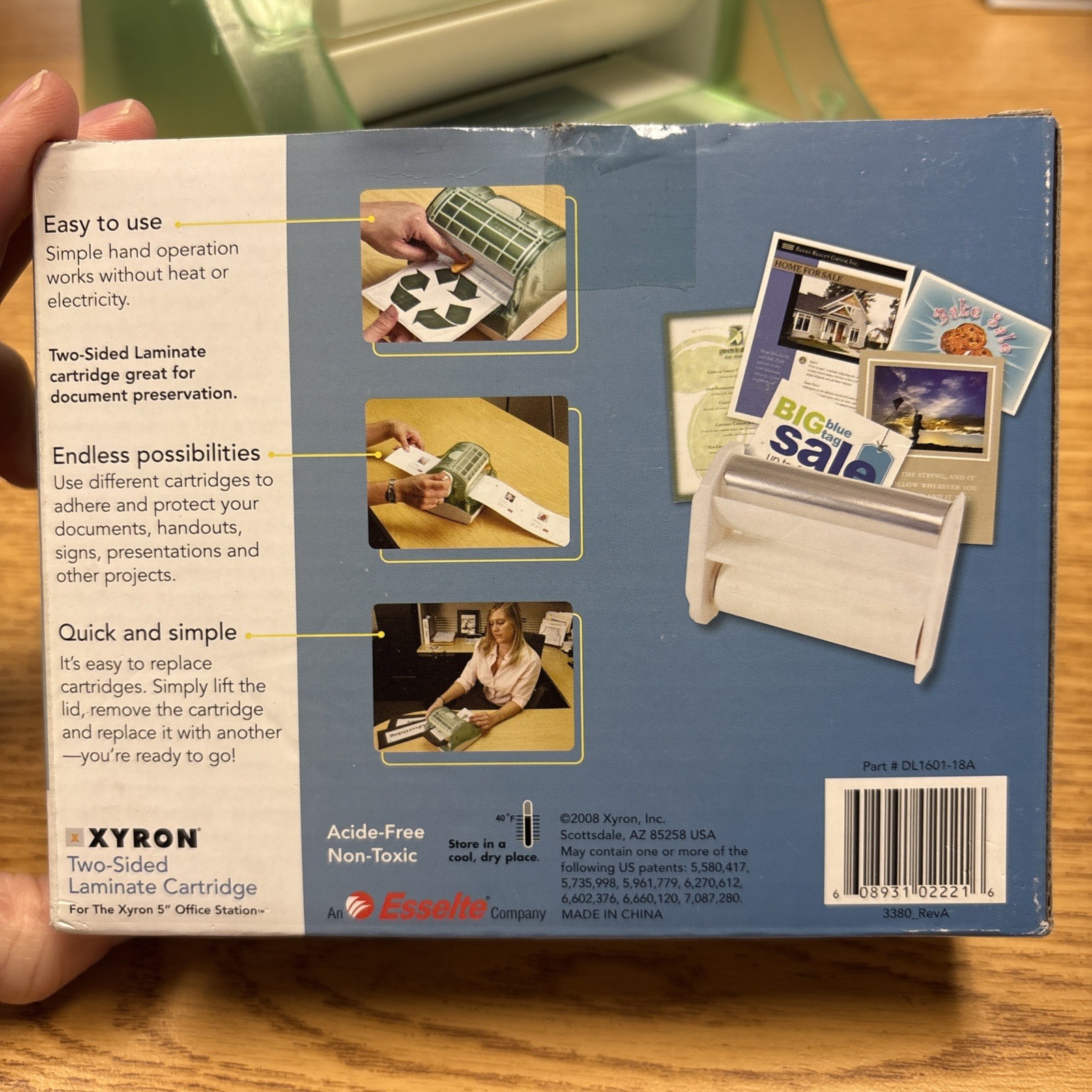 XYRON 5" Creative Station Laminator Label Magnet Maker Plus Refill Cartridge