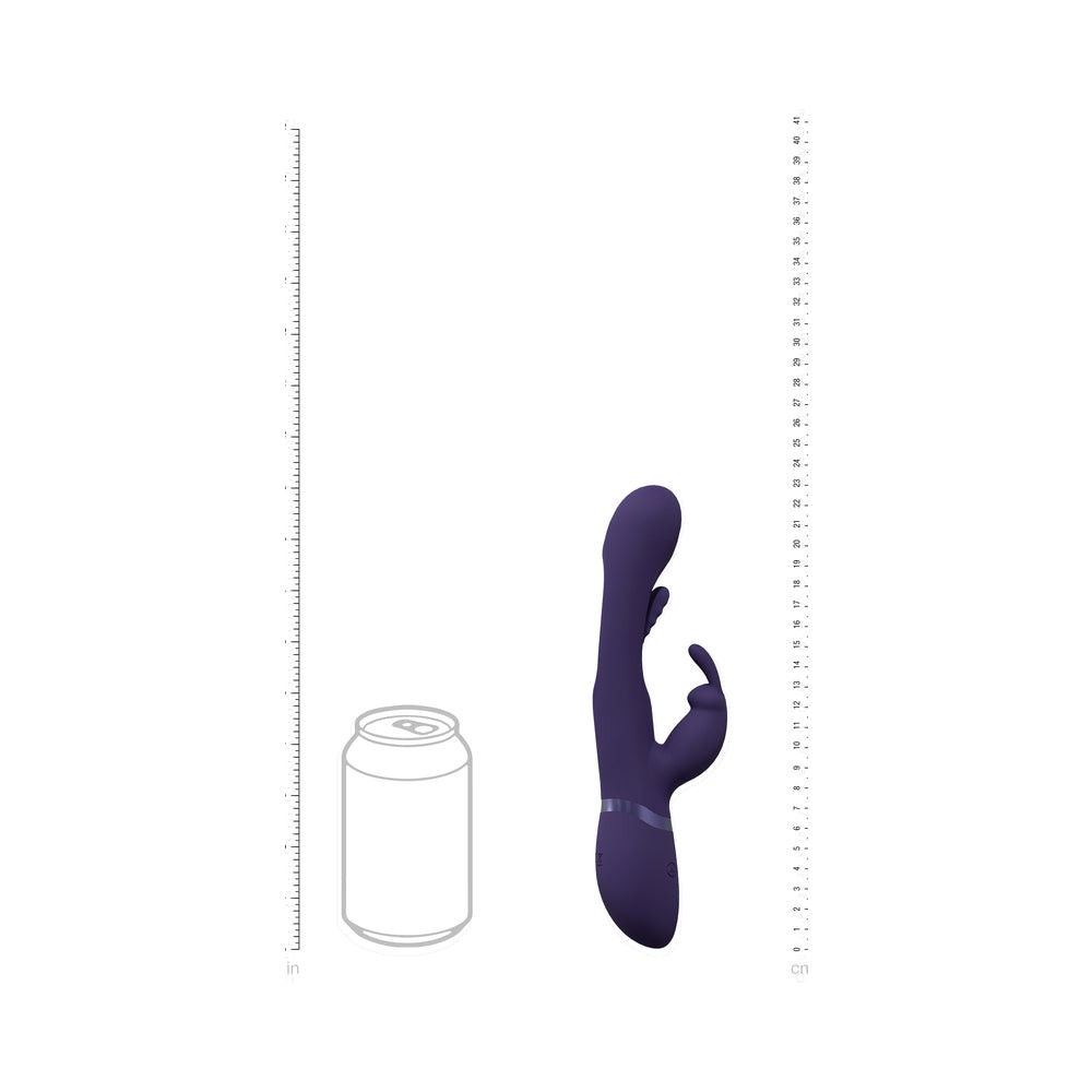 Flapping G-Spot Rabbit Vibrator Purple - Vive Mika Triple Motor Climax Button