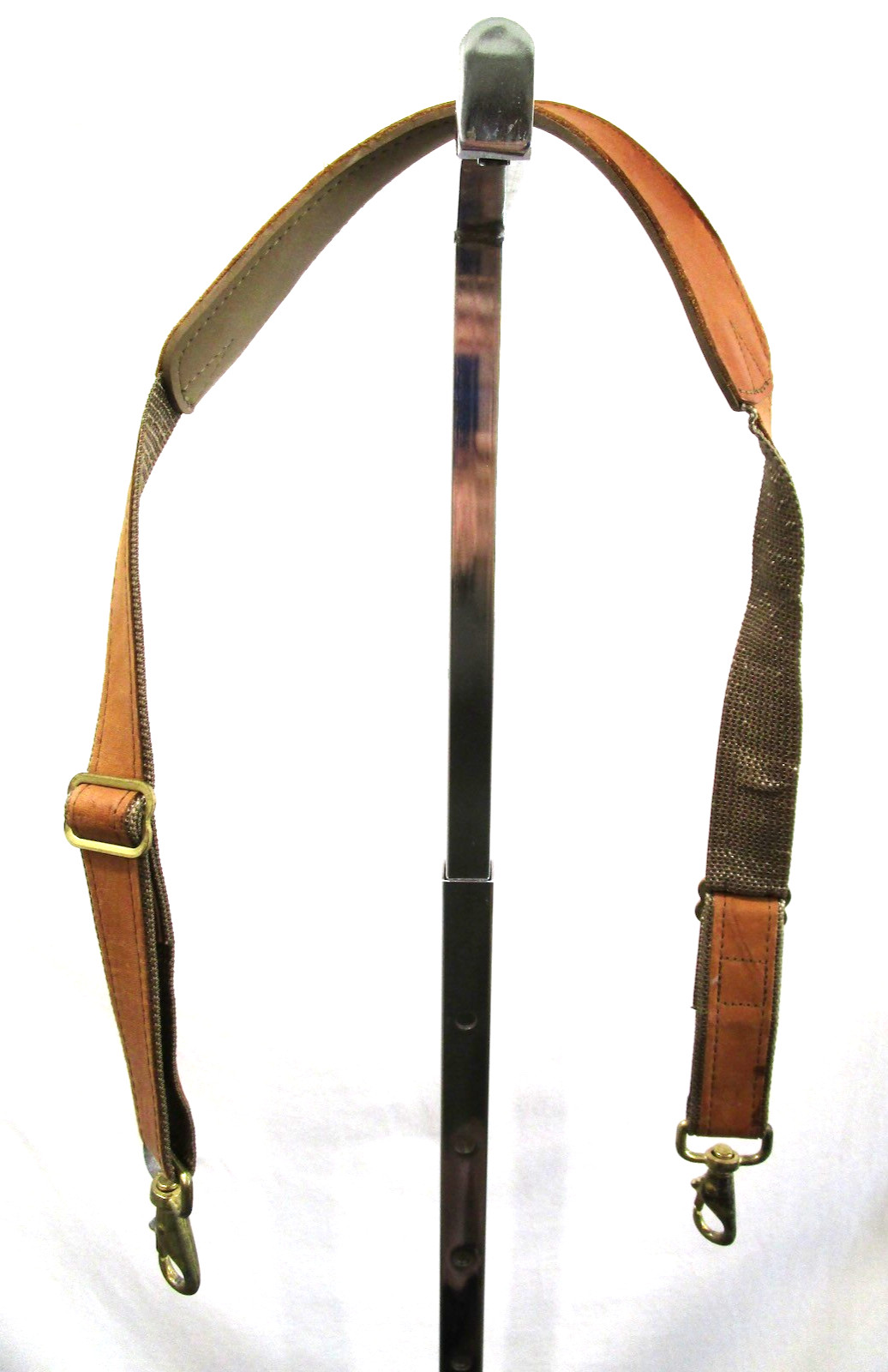 Hartmann Brown Belting Leather Brass Hardware Replacement Shoulder Strap